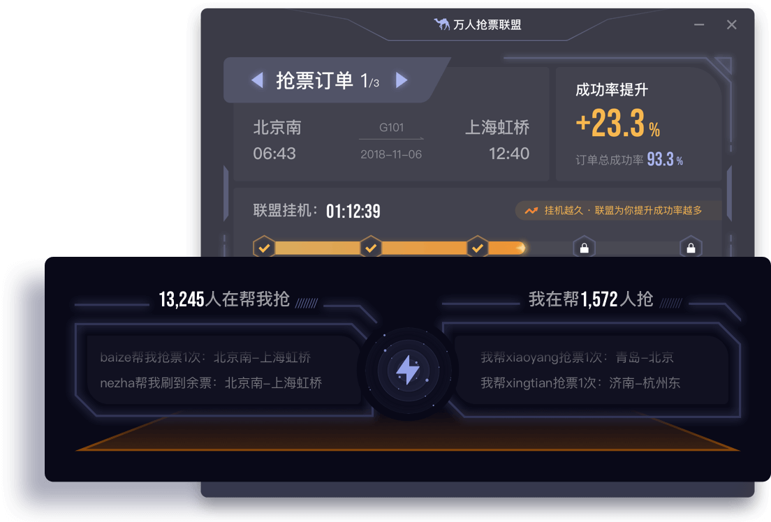 去哪兒萬(wàn)人搶票聯(lián)盟
