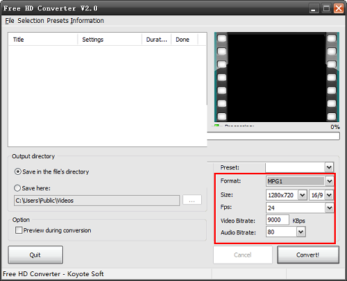 Free HD Converter(MTS格式轉(zhuǎn)換器)