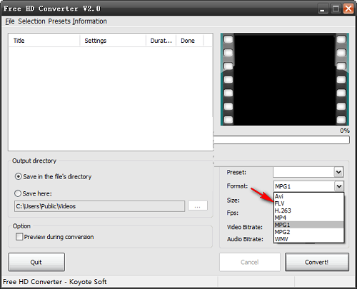 Free HD Converter(MTS格式轉(zhuǎn)換器)