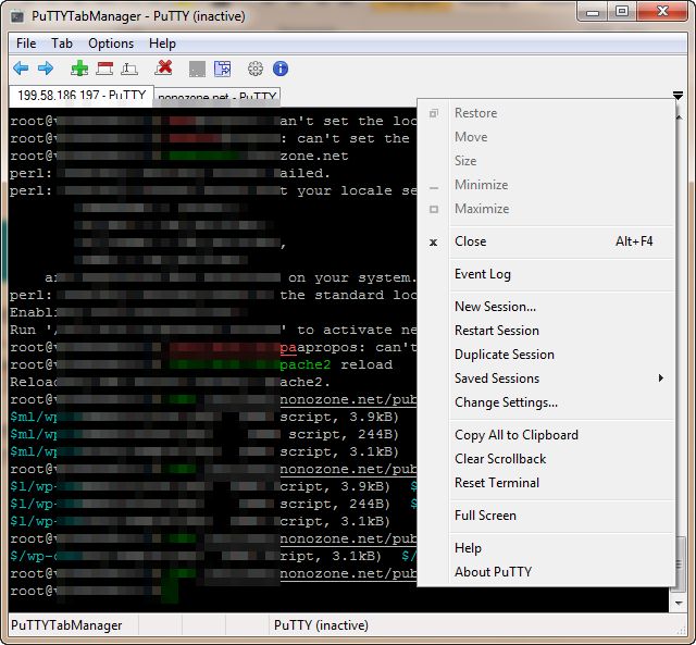 PuTTYTabManager