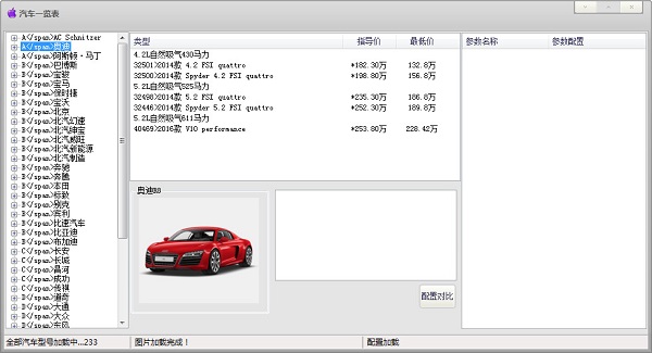 汽車一覽表軟件